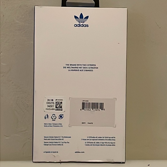 Adidas 3-Stripes Snap Case for Apple iPhone XS and X - Pink Snake / Gold - Picture 3 of 6